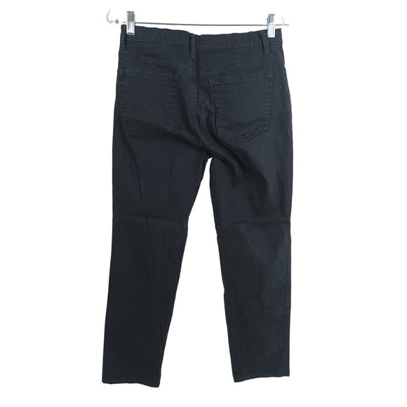 Style & Co Womens Size 8 Straight Leg Cotton Blend Black Denim Jeans - Picture 2 of 10